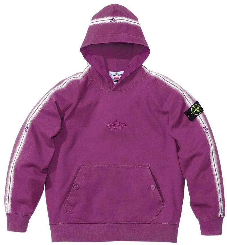 Supreme®/Stone Island® Stripe Hooded Sweatshirt view 5
